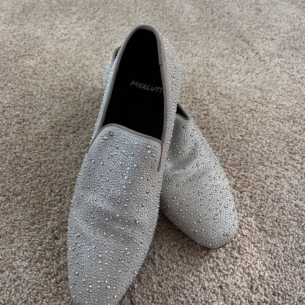 Merlutti Silver Men's Loafers